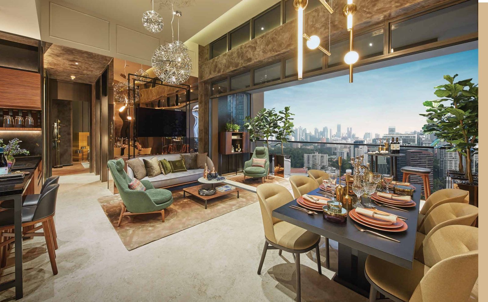 High-ceiling living room (artist’s impression)
