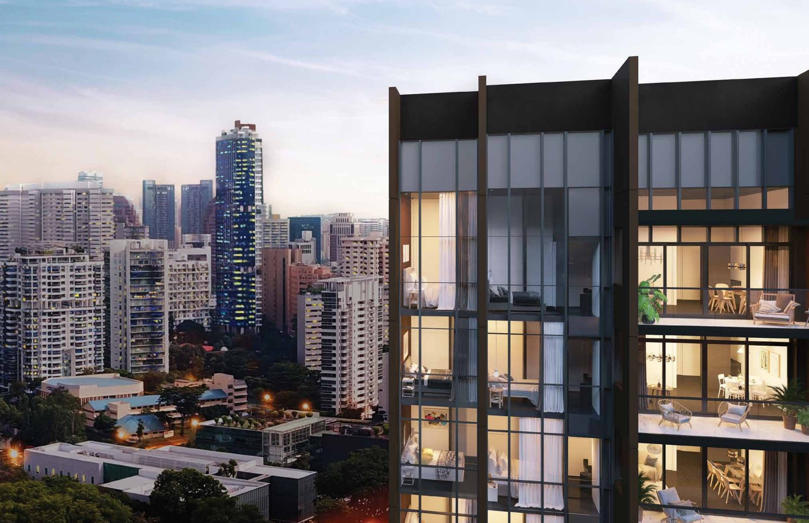 Terraces and city views (artist’s impression)