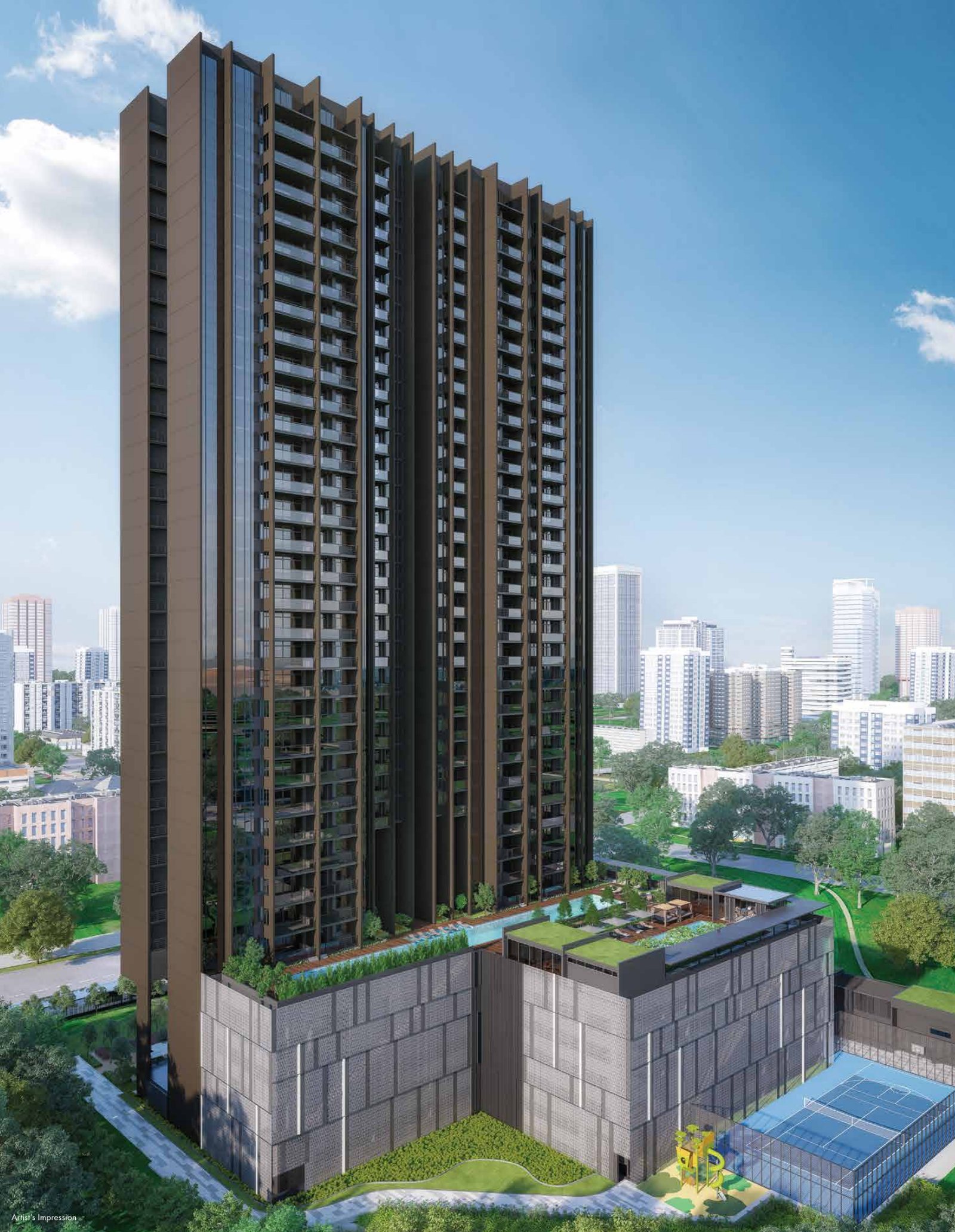 The tower and its podium (artist’s impression)